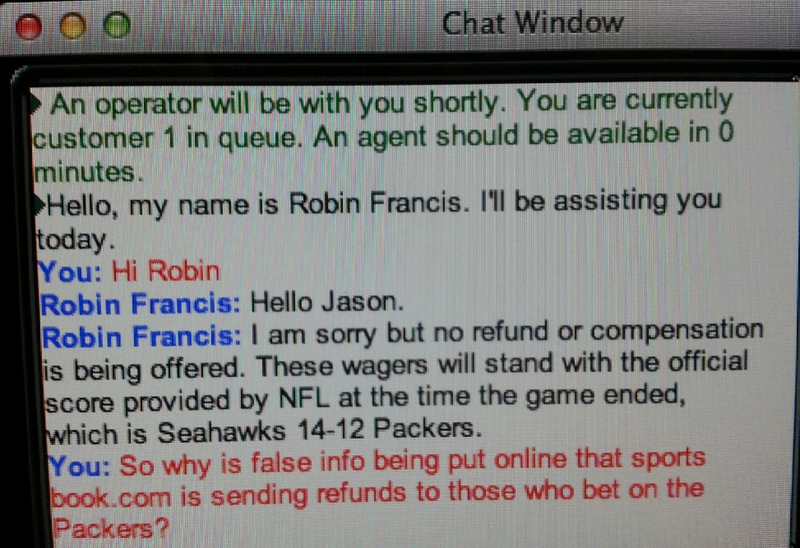 Illustration for article titled Clarification: SportsBook.ag Is NOT Refunding American Gamblers Who Bet On The Packers